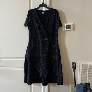 Svaha Surplice Constellation Dress (with pockets!)